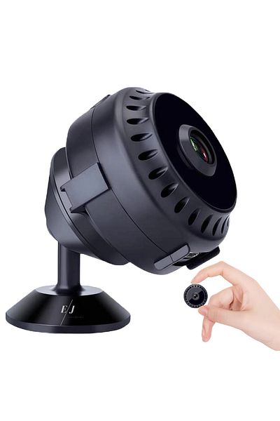 Spionescu Mini Hidden WiFi Camera WD15, Full HD 1080P, Night Vision, AI Motion Detection, Loop Recording