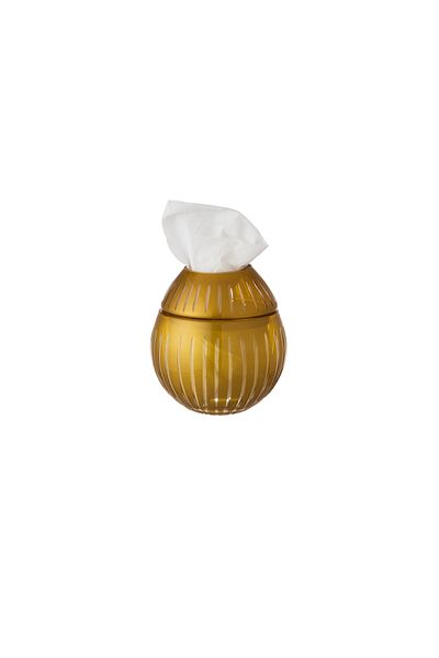 Byblos Crystal Napkin Holder in Amber Color