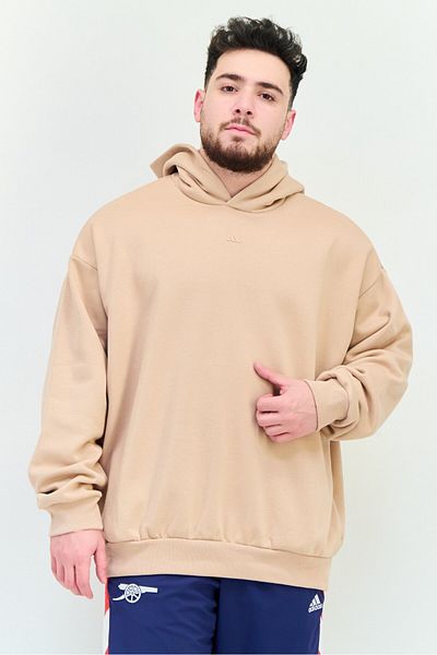 adidas Men Sportswear Fit Long Sleeve Outdoor Sweatshirt, Peach