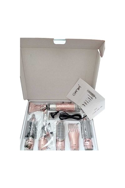 Gemei Professional Hair Dryer Gemei GM-4831 - 7 in 1 Set, Pink, 2200W