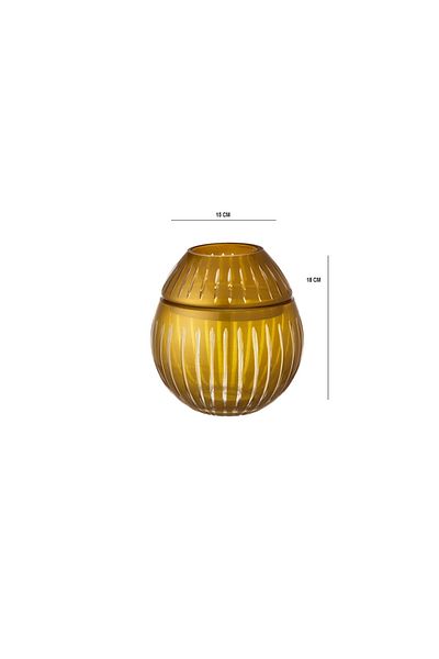 Byblos Crystal Napkin Holder in Amber Color