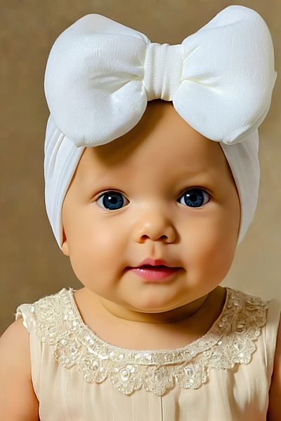 Bebekino Baby Girl Bonnet with Bow