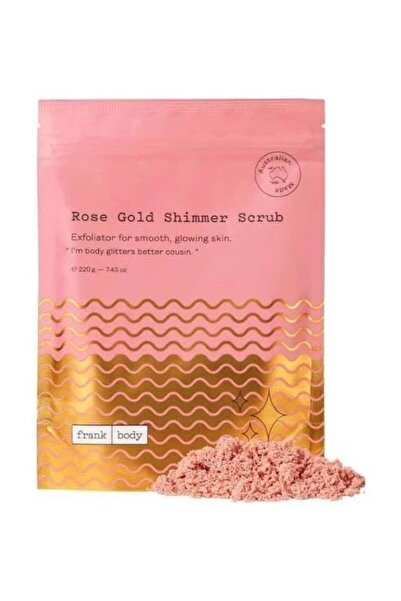 FRANK BODY مقشر لامع بالذهب الوردي - 220 جرام