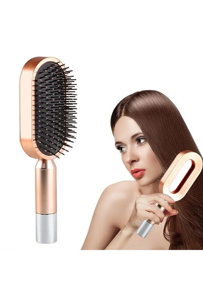 keyfisepet en keyifli sepet Hair Lightening Brush – Oval Massage Comb Ergonomic Handle with Mirror
