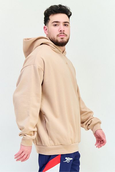 adidas Men Sportswear Fit Long Sleeve Outdoor Sweatshirt, Peach