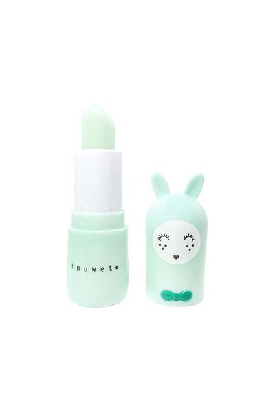 Inuwet Balsam de buze pentru copii, Aqua, cu aromă de măr, Bunny Fruity, Inuwet, 3,5 gr