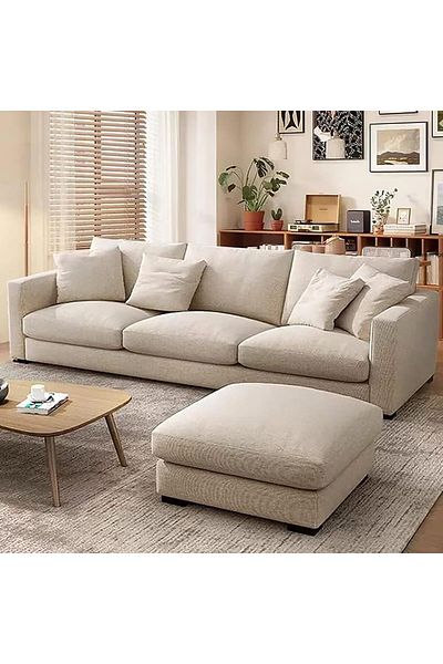 MAPLE HOME DECORATION Maple HOME Modern Couch Simple Sofa Minimalist Special Down White Sofa Designs Sofa Set Furniture