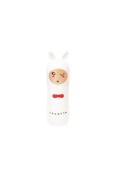 Inuwet Balsam de buze pentru copii, Pearly White, cu parfum de vată de zahăr, Bunny Sweety, Inuwet, 3,5 gr