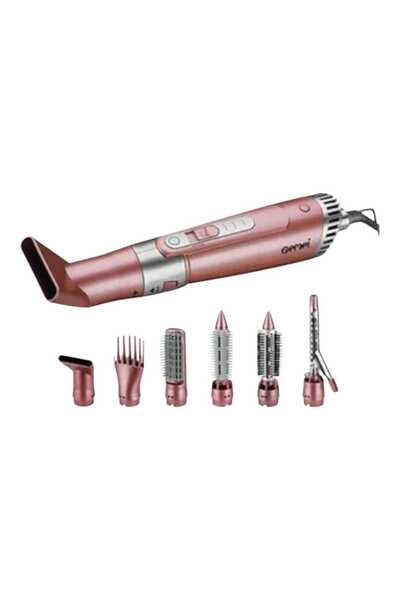 Gemei Professional Hair Dryer Gemei GM-4831 - 7 in 1 Set, Pink, 2200W