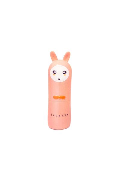 Inuwet Balsam de buze pentru copii, Coral, cu parfum de vanilie și nucă de cocos, Bunny Island, Inuwet, 3,5 gr