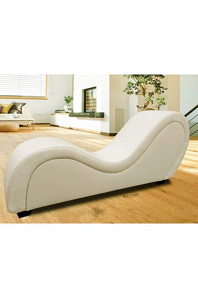MAPLE HOME DECORATION أريكة MAPLE HOME على شكل حرف S مع كراسي يوغا عصرية (كريمي)