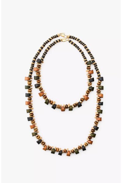 Alice İsstanbul Brand 2 Wooden Necklace