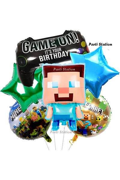 Parti Station Game Console Star Balloon Concept Birthday Balloon Set
