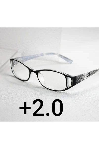 zhara tech (+2.0) Trend Quality Frame Blue Light Protection Close Reading Glasses (+2.0)