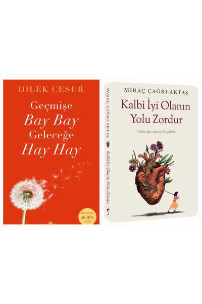 İndigo Kitap Geçmişe Bay Bay (Dilek Cesur) & Kalbi İyi Olanın Yolu Zordur 2'li set