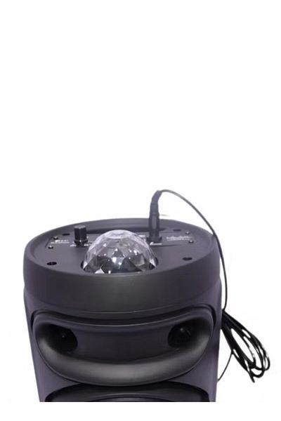 DLC Bluetooth Speaker with Laser LED & Microphone – Black – 20W