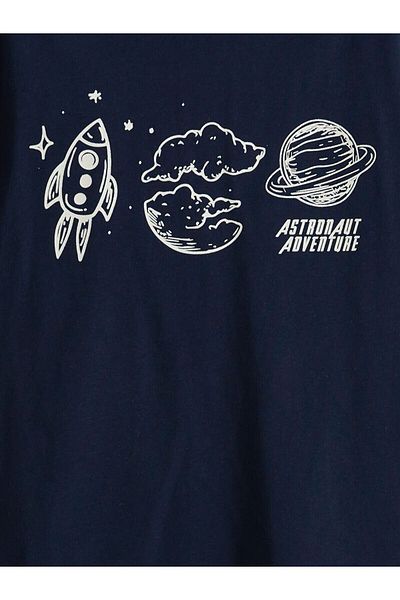 LC Waikiki Crew Neck Printed Boy's T-Shirt