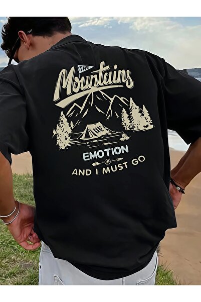 qubo sportswear & company تيشيرت أسود مطبوع عليه صورة للجنسين من كيوبو، بياقة...