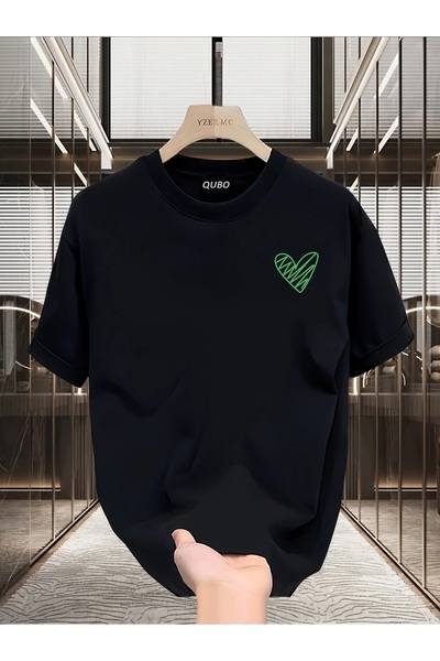 qubo sportswear & company qubo Unisex Oversize εμπριμέ βαμβακερό λαιμόκοψη κο...