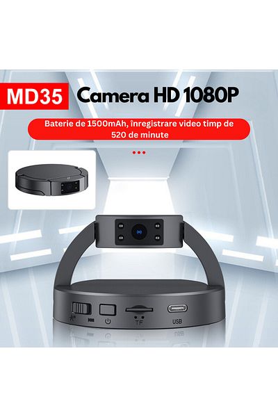 Spionescu Baby/child surveillance camera, HD, night vision, 120° angle, motion sensor - MD35