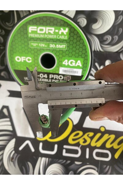 For-X 4GA OFC OTO SES SİSTEMİ GÜÇ KABLOSU (5 METRE)
