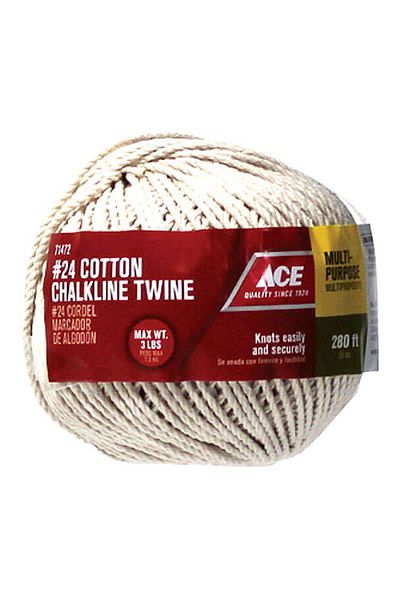 ACE Cotton Chalkline Twine White