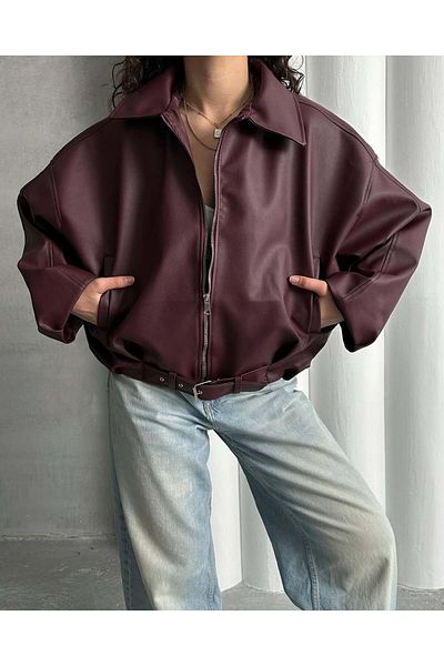 MEECY Wide Sleeve P&B Bomber Jacket