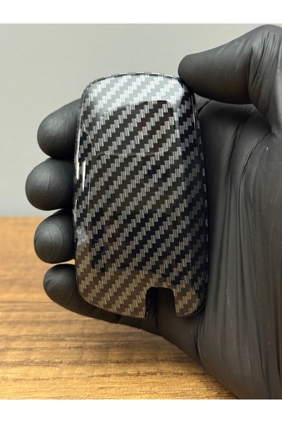 Luxe Aksesuarr Pentru Bmw F10 F15 F16 F20 F22 F30 F32 F18 F25 X1 X3 X4 X5 M3 Husă de protecție pentru chei din fibră de carbon cu 3 butoane