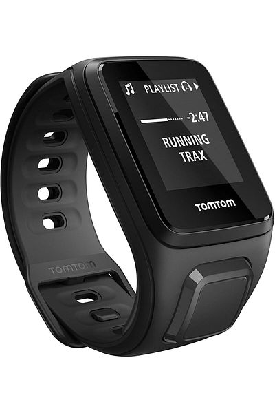 tomtom Spark GPS Multi-Sport Fitness Watch with Music, Small Strap - Black