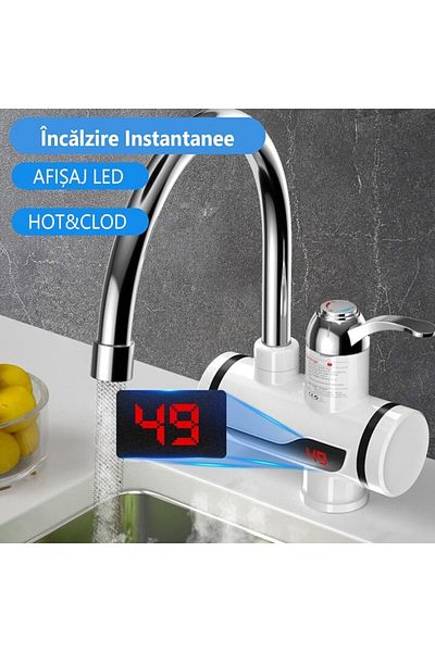 Generic Robinet Electric Cu Dus, Display Digital LED,Temperatura Reglabila
