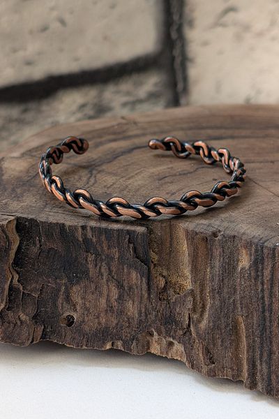 cheetah quality Men's Copper Bracelet Made by Viking Handcrafted