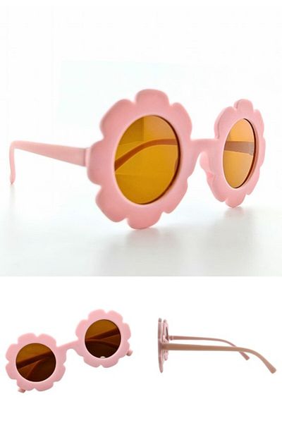 Lexi Bella Kids Sunglasses Pink Daisy Frame Uv 400 Protection Ce Certificated Sunglasses