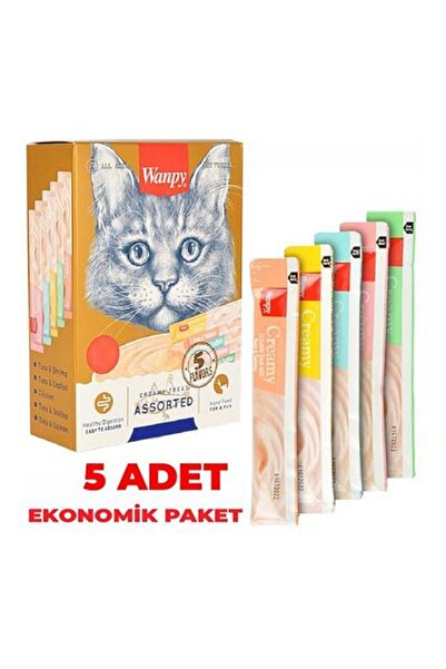 Wanpy Kedi Ödül Çubuğu Sıvı Karışık Paket 5 Adet X14 Gr