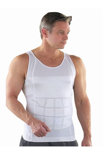 Pastimost Men's Corset Undershirt with 1 Size Reducing Strap