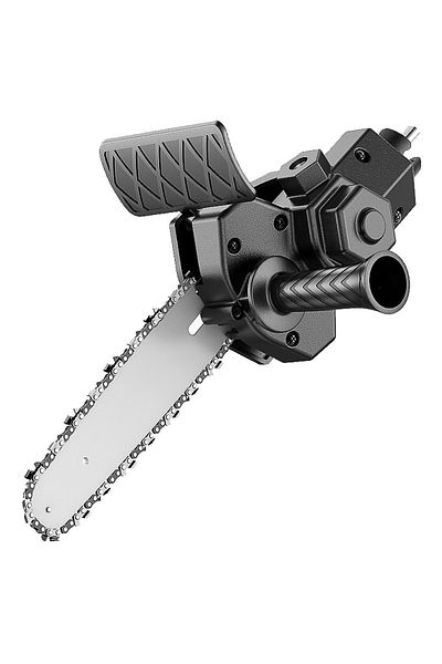 Generic SeekSpire mini chainsaw adapter for drill, 15 cm blade, Black