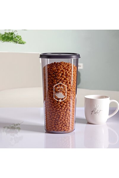 Justyol Set of 12 Large Square Storage Containers - 1700 ml Hard Lid Food Box with Labels