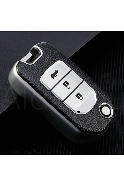 Alazpay Za Honda Civic Accord CR-V HR-V Koža Pogledajte TPU ključni futrola (...