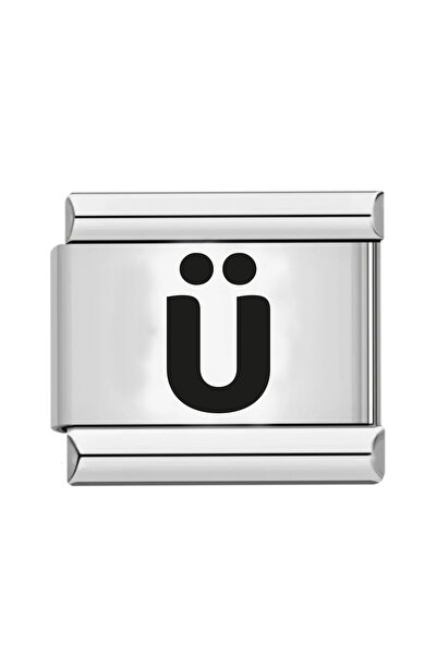 gastromarka سوار من الفولاذ الإيطالي مع حرف Ü
