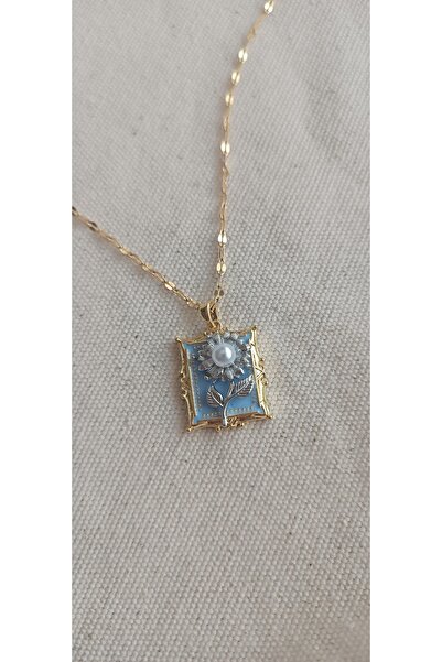 EMKSHOP قلادة مطلية بالمينا من الفولاذ المقاوم للصدأ على الطراز البوهيمي (45 سم)