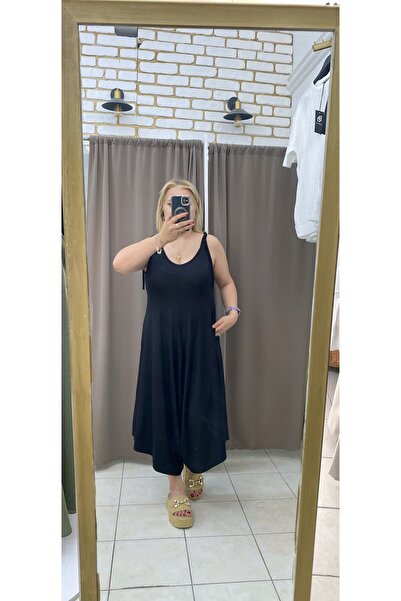 TUBA TOPTAŞ Plus Size Viscose Jumpsuit