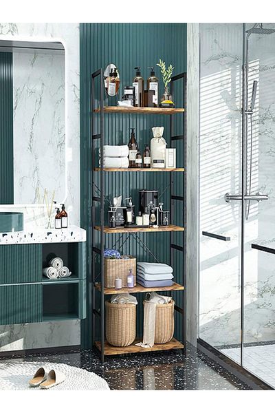 micasa Modern 5-Tier MDF Freestanding Bookshelf