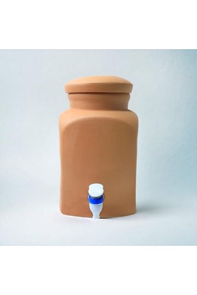 Generic مياه أرك تيرابورا الطينية النقية ماتكا سعة 4 لترات - وعاء تبريد طبيعي لمياه الشرب