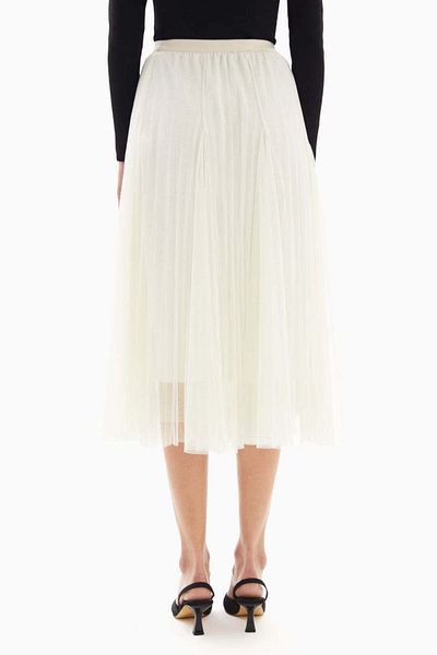 wecre8 Midi White Sheer Skirt By WECRE8