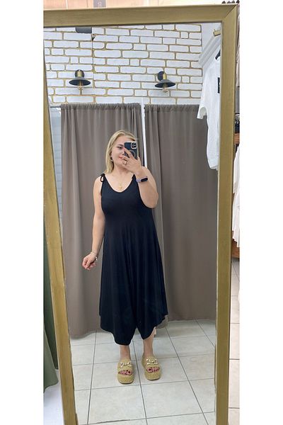 TUBA TOPTAŞ Plus Size Viscose Jumpsuit