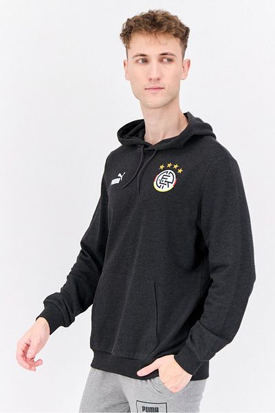 Puma Men Sportswear Fit Long Sleeve Outdoor Hoodies, Charcoal