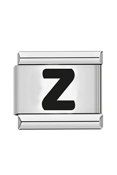 gastromarka سوار من الفولاذ الإيطالي بحرف Z