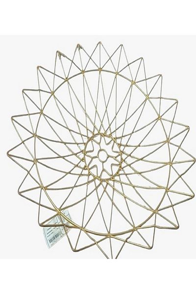 rexa FANA Metal Wire Decorative Platter – 38x38x6 cm