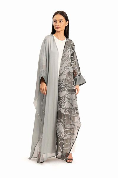 wecre8 Women Gray with Shimmer Kaftan By WECRE8