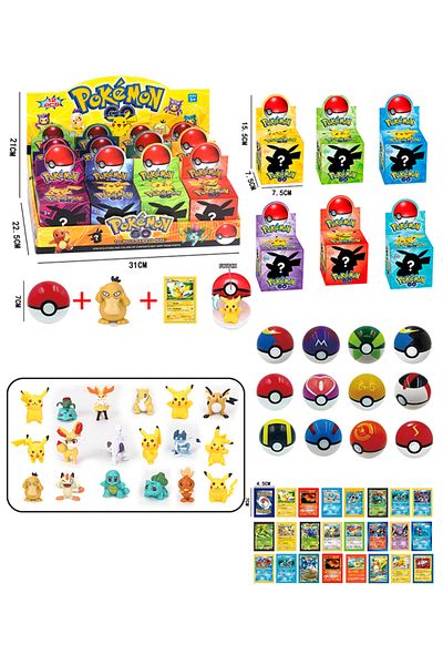 Point Plus Pokémon Surprise Game - Ball + Random Character + Card | Sold by the Piece