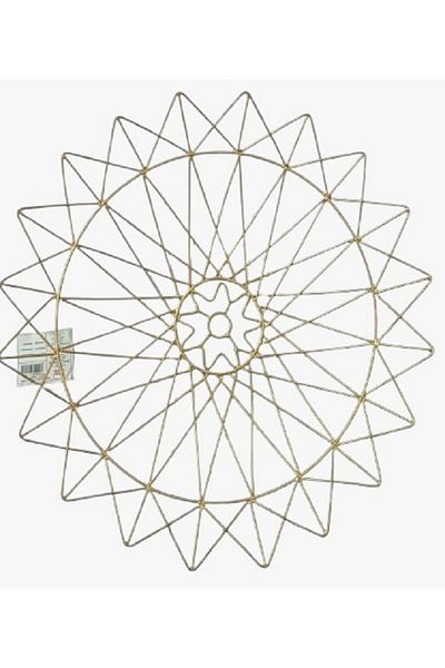rexa FANA Metal Wire Decorative Platter – 38x38x6 cm